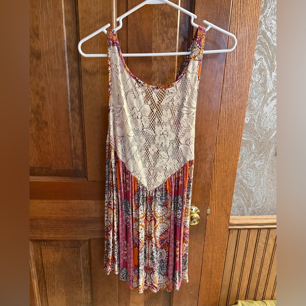 Bohemian Lace and Floral Dress